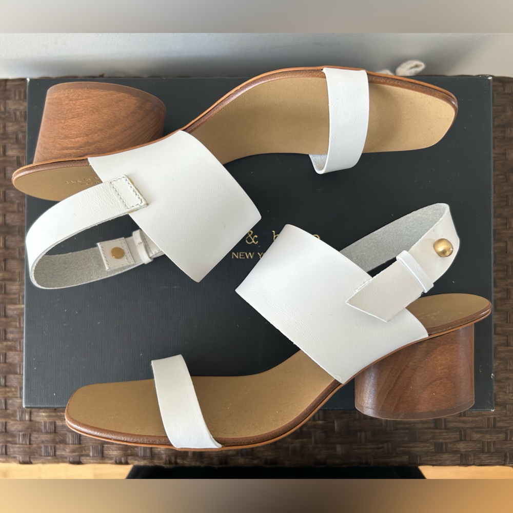Rag & Bone City Sandal in Bright White